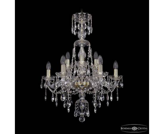 Подвесная люстра Bohemia Ivele Crystal 1415/6+3/200/XL-77 G