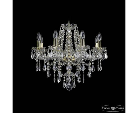 Подвесная люстра Bohemia Ivele Crystal 1415/8/200 G Leafs