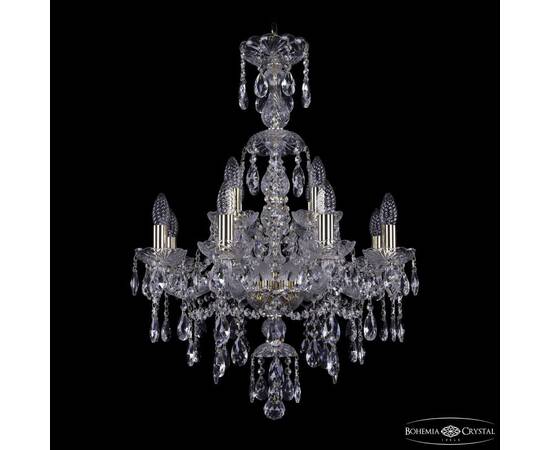 Подвесная люстра Bohemia Ivele Crystal 1415/8+4/200/XL-76 G