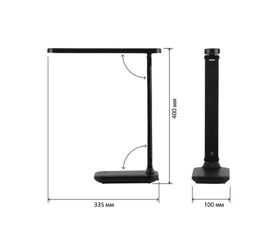 Настольная лампа Эра NLED-495-5W-BK Б0051473, изображение 4