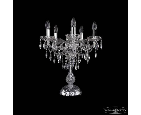 Настольная лампа Bohemia Ivele Crystal 1415L/5/141-47 Ni