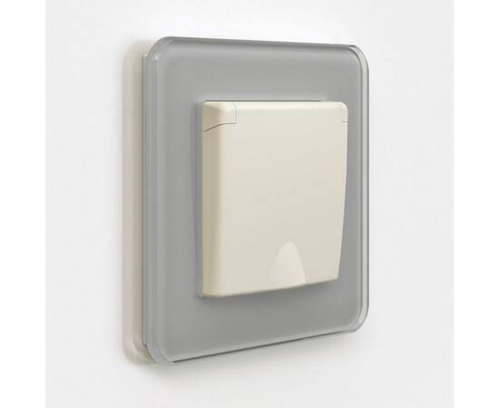 Розетка с заземлением и шторками c крышкой Werkel 4690389213175 W1171262, изображение 2