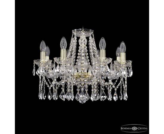 Подвесная люстра Bohemia Ivele Crystal 1413/8/200 G Leafs