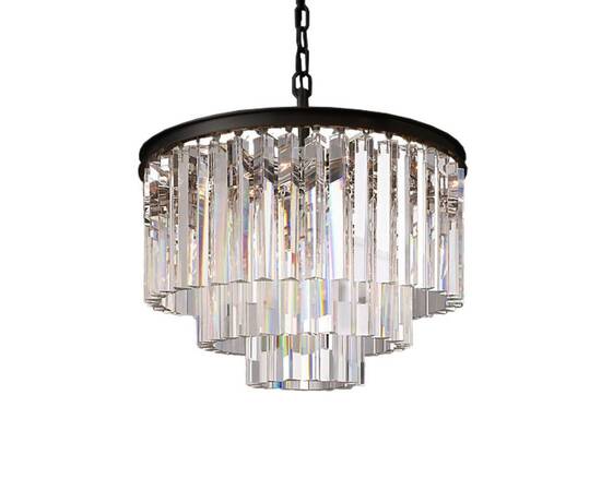 Подвесная люстра Delight Collection 1920s Odeon KR0387P-6 black/clear