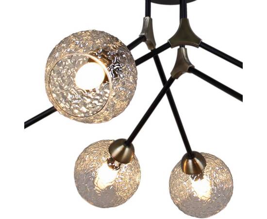 Люстра на штанге Illumico IL0264-6CSQ-79 BK AB, изображение 4