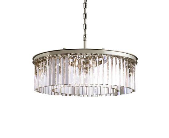 Подвесная люстра Delight Collection 1920s Odeon KR0387P-10B chrome/clear