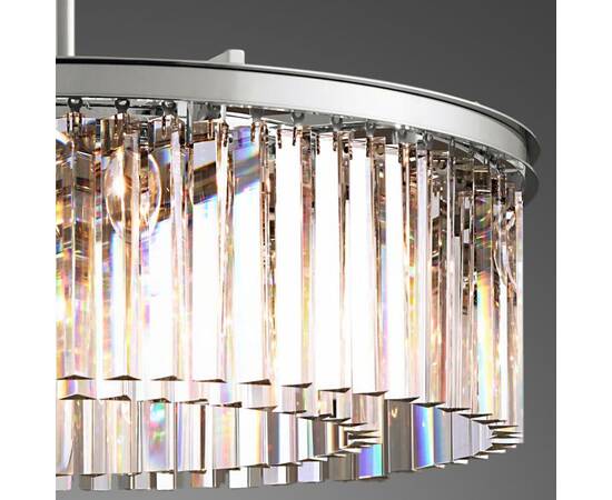 Подвесная люстра Delight Collection 1920s Odeon KR0387P-10B chrome/clear, изображение 2