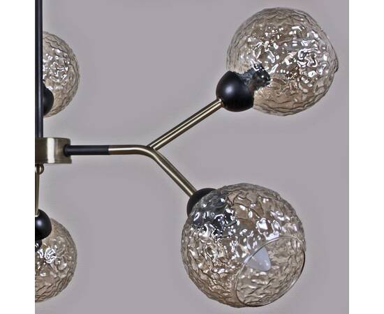 Люстра на штанге Illumico IL0268-6PSQ-79 BK AB, изображение 3