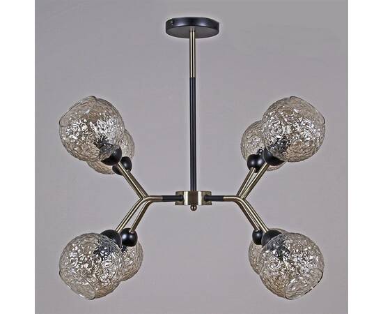 Люстра на штанге Illumico IL0268-8PSQ-79 BK AB, изображение 2