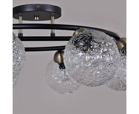 Люстра на штанге Illumico IL0296-8CSQ-79 BK AB, изображение 3