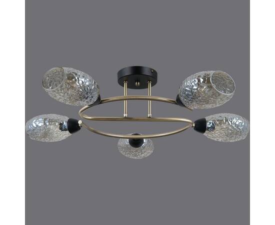 Люстра на штанге Illumico IL0300-5CSQ-79 BK AB, изображение 2