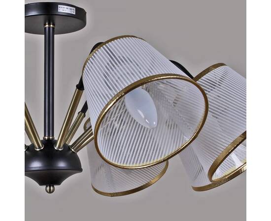 Люстра на штанге Illumico IL0344-8CSQ-79 BK AB, изображение 3