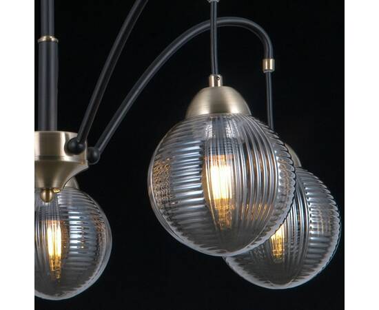 Люстра на штанге Illumico IL0433-5PSQ-79 BK AB, изображение 2