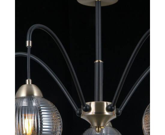 Люстра на штанге Illumico IL0433-5PSQ-79 BK AB, изображение 3