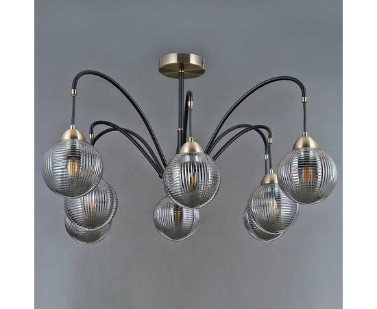 Люстра на штанге Illumico IL0433-8PSQ-79 BK AB, изображение 4