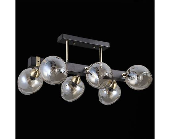 Люстра на штанге Illumico IL9736-6CSQ-79 BK AB, изображение 2