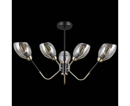 Люстра на штанге Illumico IL9960-6CSQ-79 BK AB, изображение 2