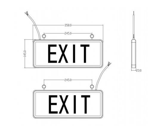 Аварийный светильник Эра SSA-101-3-20 Б0044390, изображение 4