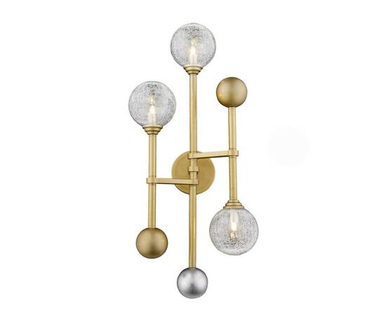Настенный светильник Delight Collection Fluxus W68084-3 gold