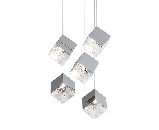 Подвесной светильник Delight Collection Pyrite 10301P/5 silver