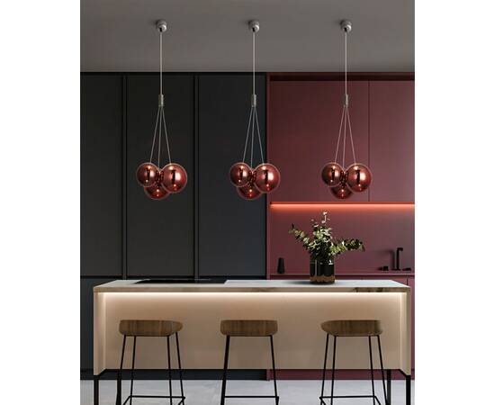 Подвесной светильник Delight Collection 19152 19152P/3 rose gold, изображение 2