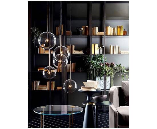 Подвесной светильник Delight Collection Ball Sola 9217P/D200 gold, изображение 6