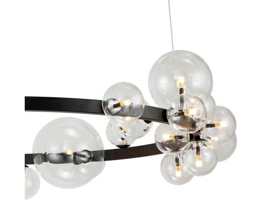 Подвесной светильник Delight Collection Art Deco Bubble KM1294P-24 black/clear, изображение 2