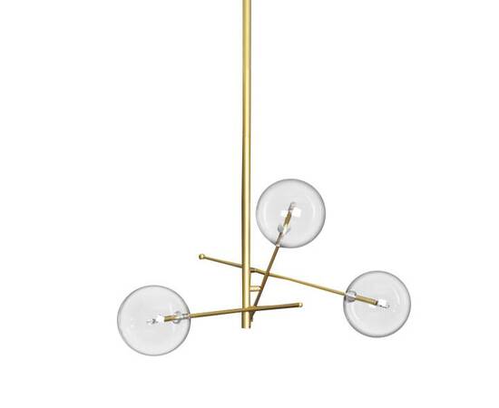 Люстра на штанге Delight Collection Globe Mobile 9307P-3A gold