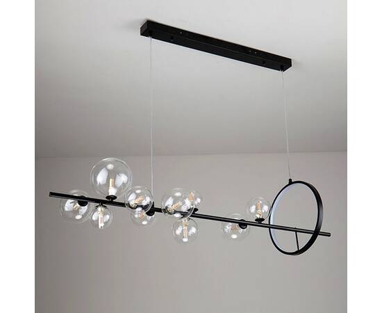 Подвесная люстра Delight Collection Art Deco Bubble KG1233P-10 black/clear, изображение 2