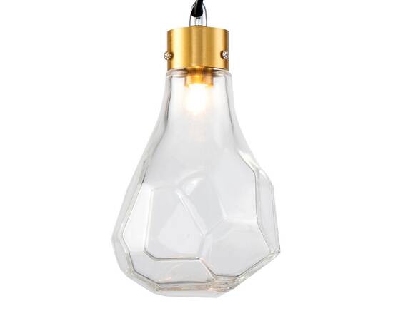 Подвесной светильник Delight Collection KR1197 KR1197P-1 brass/clear, изображение 2