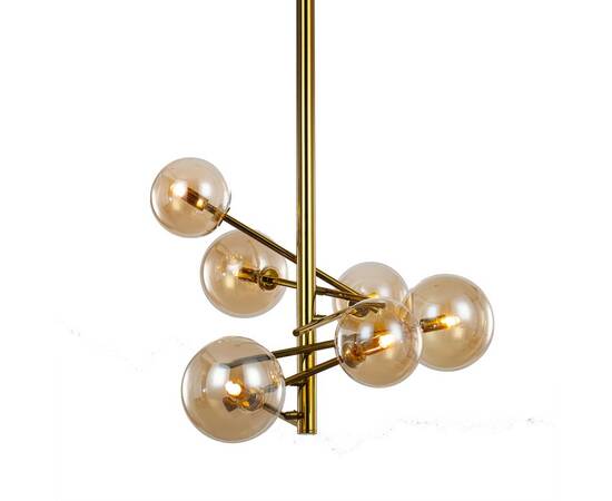 Люстра на штанге Delight Collection Globe Mobile MX19009070-6B gold