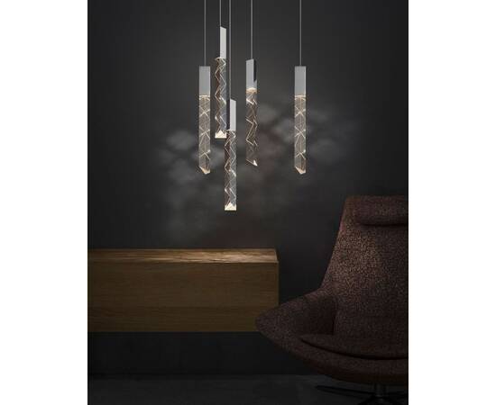 Подвесной светильник Delight Collection Trinity OM8201013-5 chrome, изображение 2