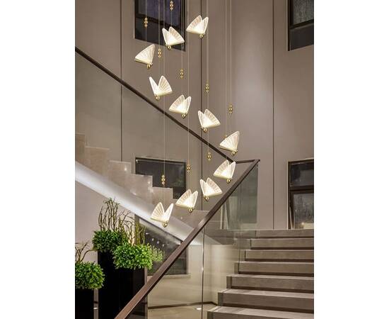 Подвесной светильник Delight Collection Butterfly OM8201008-11 rose gold, изображение 2