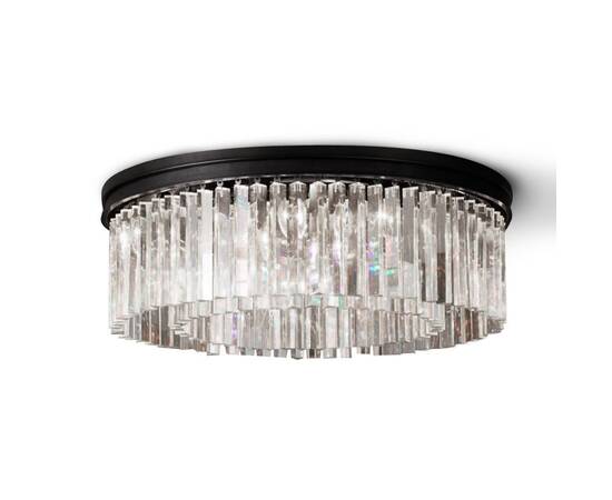 Потолочная люстра Delight Collection 1920s Odeon KR0387C-10B/P black/clear