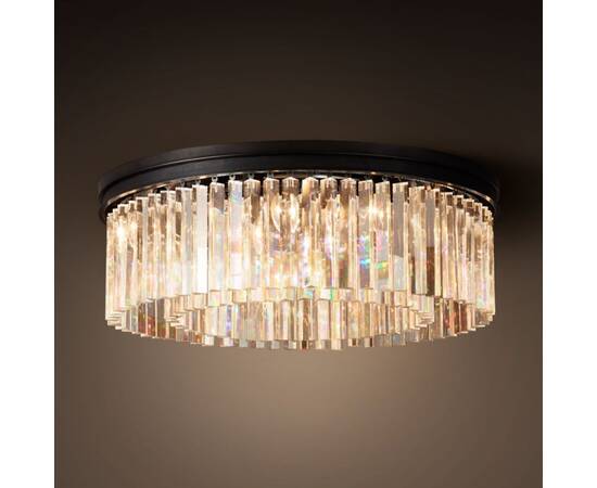 Потолочная люстра Delight Collection 1920s Odeon KR0387C-10B/P black/clear, изображение 2