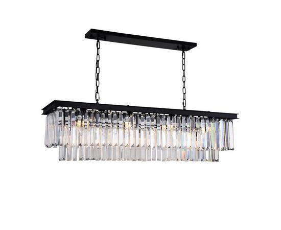 Подвесная люстра Delight Collection 1920s Odeon KR0387P-10C/P black/clear, изображение 2