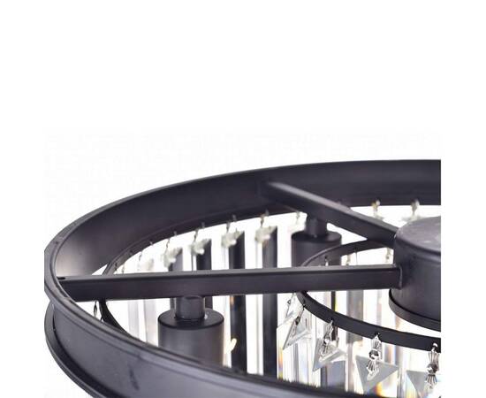 Подвесная люстра Delight Collection 1920s Odeon KR0387P-6B/P black/clear, изображение 2