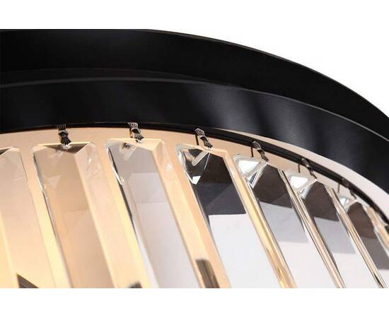 Подвесная люстра Delight Collection 1920s Odeon KR0387P-6B/P black/clear, изображение 3