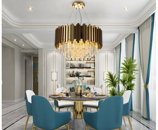 Подвесная люстра Delight Collection Barclay A006-600 L6 gold, изображение 5