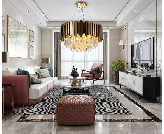 Подвесная люстра Delight Collection Barclay A006-600 L6 gold, изображение 6