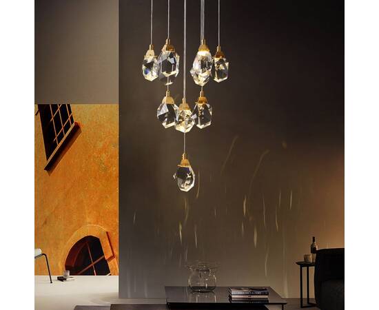 Подвесной светильник Delight Collection Crystal rock MD-020B-11 gold, изображение 4