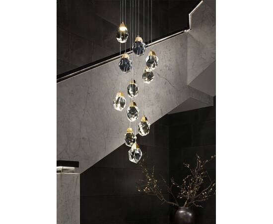 Подвесной светильник Delight Collection Crystal rock MD-020B-11 gold, изображение 5