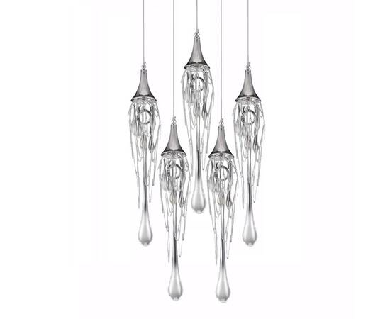 Подвесной светильник Delight Collection Goddess Tears P68009L-5/R chrome