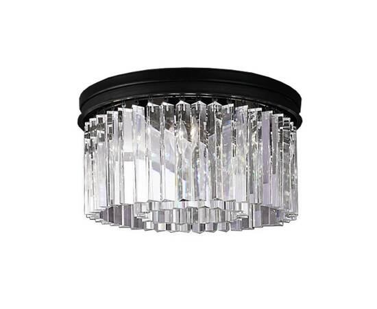Потолочная люстра Delight Collection 1920s Odeon KR0387C-6B/P black/clear