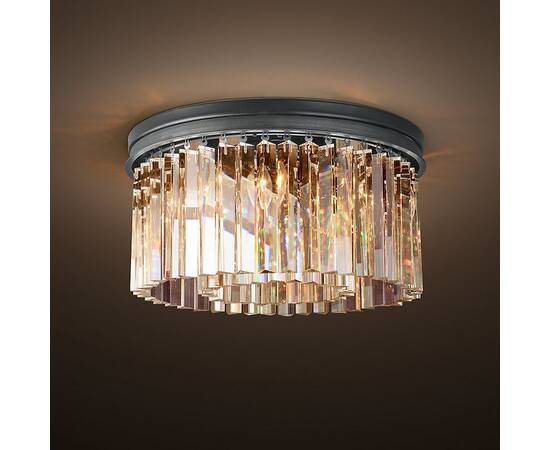 Потолочная люстра Delight Collection 1920s Odeon KR0387C-6B/P black/clear, изображение 2