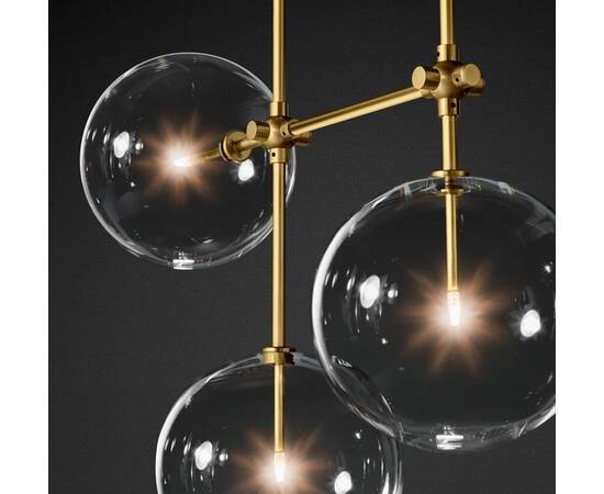 Потолочный светильник Delight Collection Globe Mobile KG0835P-7A brass, изображение 4