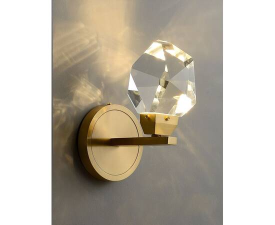 Бра Delight Collection Crystal rock II 9701W/1 brass, изображение 3