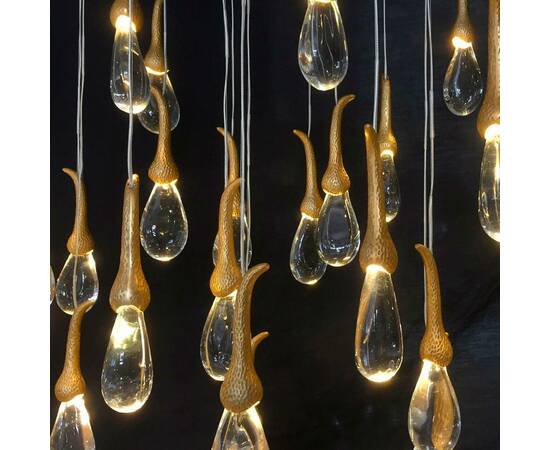 Подвесной светильник Delight Collection Seed OMG07287-5 gold, изображение 3