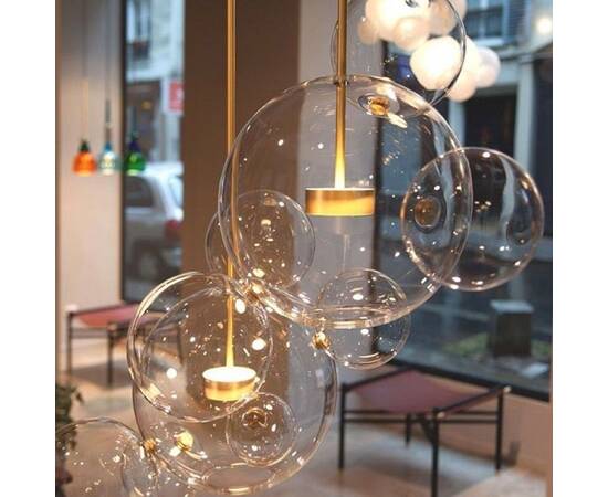 Подвесной светильник Delight Collection Bubbles KG0943P-1 gold, изображение 4