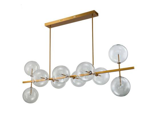 Подвесная люстра Delight Collection Globe Mobile KG0965P-10L brass, изображение 2